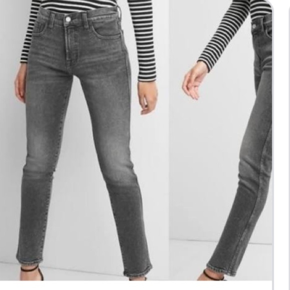 Gap 1969 high rise slime straight jeans
